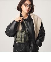 【WEB限定】＜PARTE＞キルティング ドロストバッグ ミニ / ショルダーバッグ はっ水
