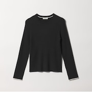 【WEB限定】＜at ease＞ソデサキ バイカラー プルオーバー ニット 2