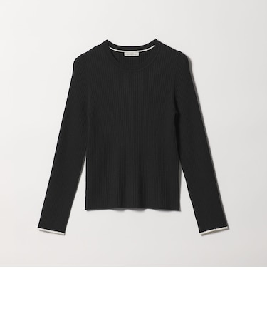 【WEB限定】＜at ease＞ソデサキ バイカラー プルオーバー ニット 2