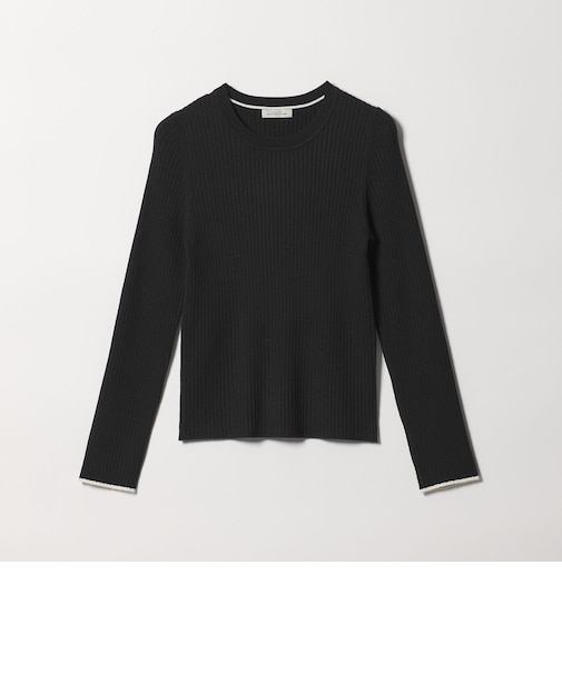 【WEB限定】＜at ease＞ソデサキ バイカラー プルオーバー ニット 2