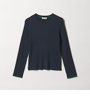 【WEB限定】＜at ease＞ソデサキ バイカラー プルオーバー ニット 2
