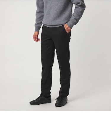 【WEB限定】JUST fit ウールライク ブラッシュドジャージー イージースラックス