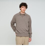 FINE BASIC カシミヤ スキッパー ポロニット