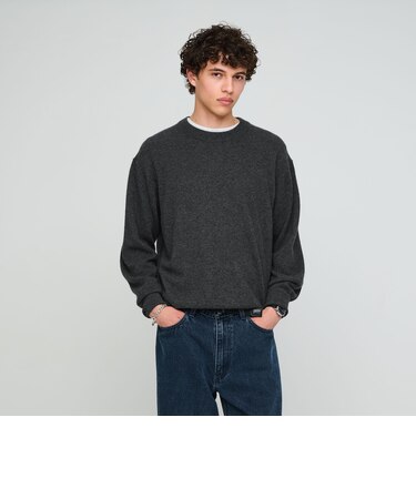 FINE BASIC カシミヤ クルーネック ニット