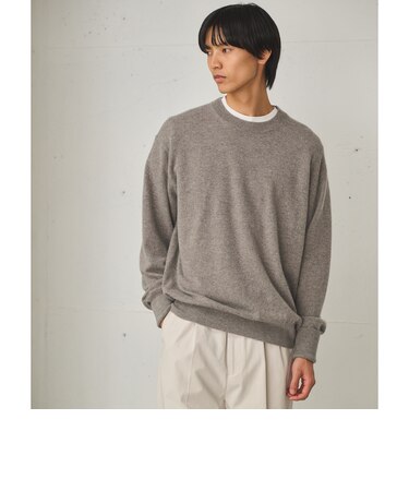 FINE BASIC カシミヤ クルーネック ニット
