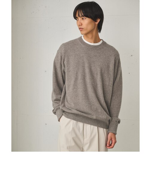 FINE BASIC カシミヤ クルーネック ニット