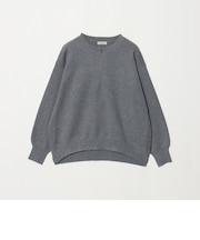 【WEB限定】<at ease>ジップ 2WAY ニット プルオーバー