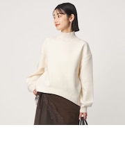 ［size SHORTあり］ダンボール リブ タートルネック プルオーバー