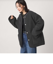 【WEB限定】<at ease>フリース ボア リバーシブル ブルゾン