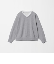 【WEB限定】<at ease>レース付き スウェット プルオーバー