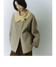 <SEASONAL COLLECTION>スタンドカラー リバー ミドル コート