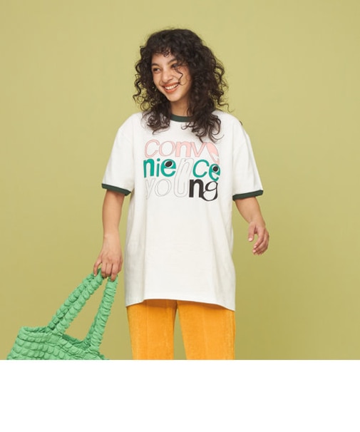 ＜CITEN＞CONVENIENCE YOUNG x CITEN リンガー Ｔシャツ