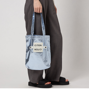 ＜CITEN＞クルクルパッチン メタリック トートバッグS