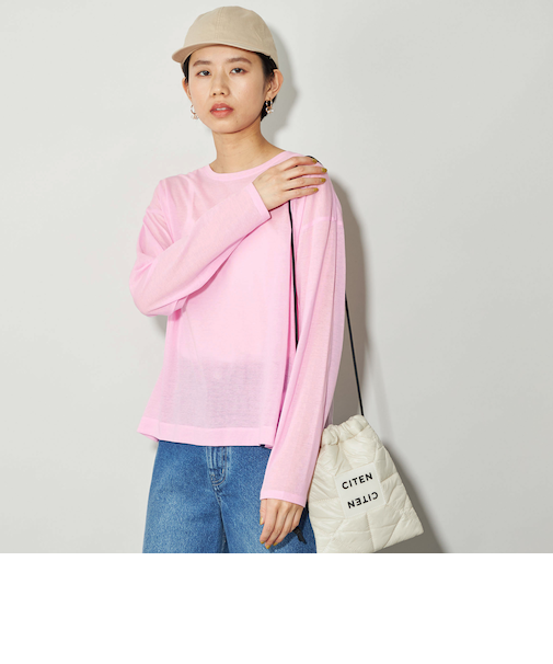 ＜CITEN＞シアー ユルTシャツ