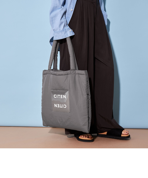 ＜CITEN＞パデッド クリア ロゴ トートバッグ