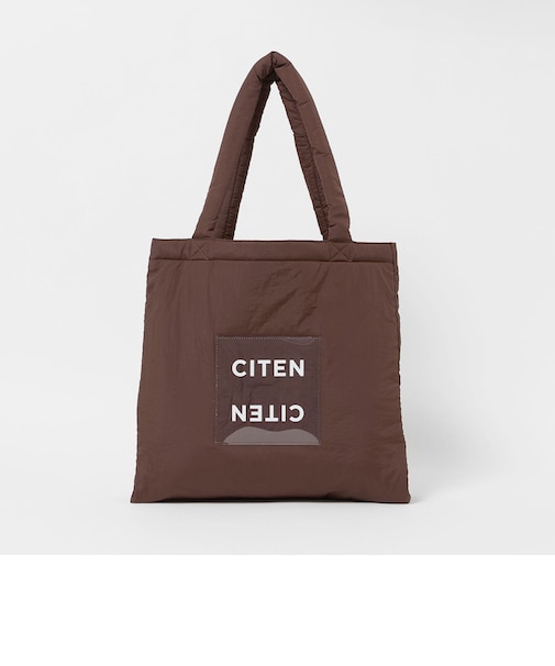 ＜CITEN＞パデッド クリア ロゴ トートバッグ