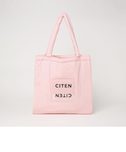 ＜CITEN＞パデッド クリア ロゴ トートバッグ