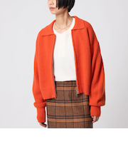 ＜CITEN＞ポロエリZIPカーディガン