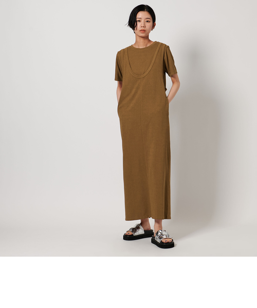 epine U cut layered onepieceエピヌワンピース epine（エピヌ）の「lace collar gather tiered onepiece