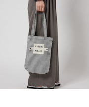 ＜CITEN＞くるくるパッチンギンガムトートS