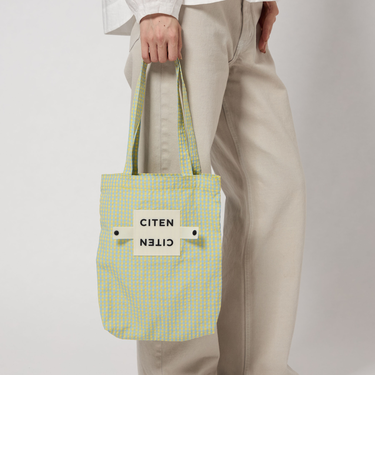＜CITEN＞くるくるパッチンギンガムトートS