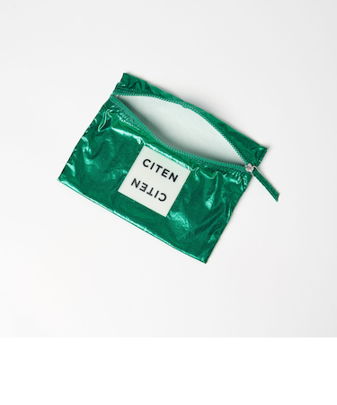 ＜CITEN＞CITENﾌフラットポーチメタリック