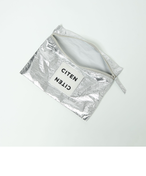 ＜CITEN＞CITENﾌフラットポーチメタリック