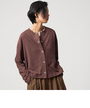 ＜CITEN＞スラブリブカーディガン