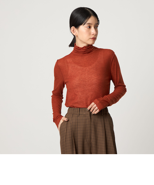 美品❤BRIEFING 3Dロゴ ハイネック  ハーフジップ ネイビー⭐ ハイネック ノースリーブ タートルネック タンクトップ 袖なし