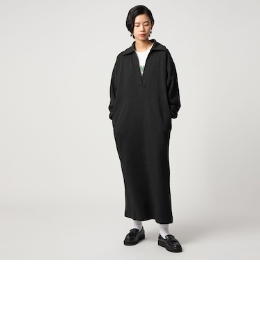 ＜CITEN＞スキッパーデザインスウェットワンピース