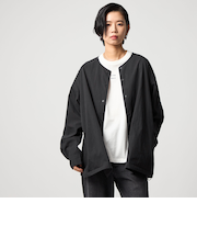 ＜CITEN＞ノーカラーシャツブルゾン