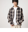 ＜CITEN＞オンブレーチェックシャツジャケット