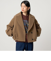 ＜CITEN＞ウールライクショートトレンチブルゾン