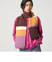 ＜CITEN＞カラーボーダーストール