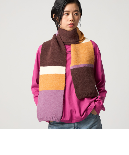 ＜CITEN＞カラーボーダーストール