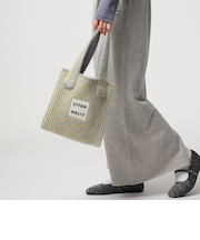 <CITEN>シャギーニットストライプトートS