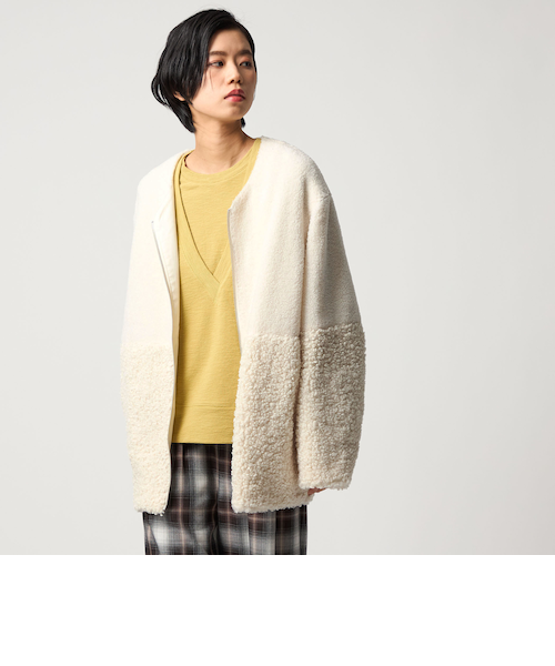 CITEN＞ボア切り替えライトブルゾン｜シテンの通販｜&mall