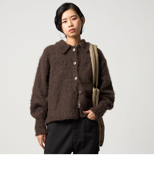 ＜CITEN＞エッセンシャルシャギーカーディガン