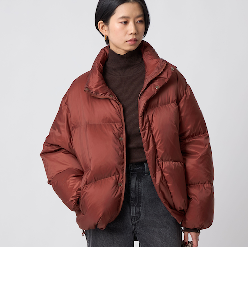 衿ニット エンボス ショートダウン｜エムエフエディトリアルの通販