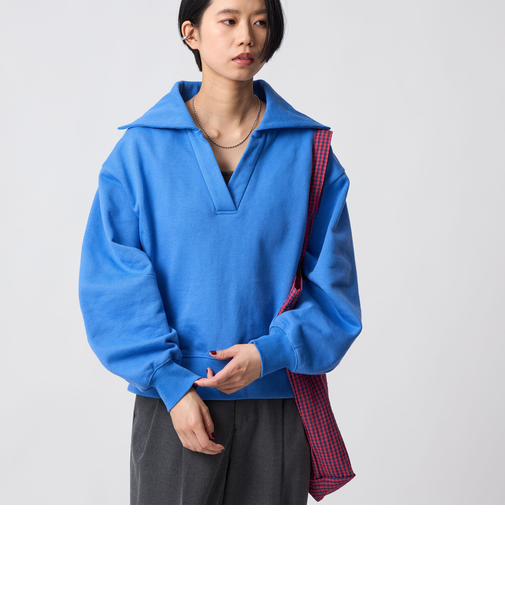 ＜CITEN＞スキッパーボリュームスリーブスウェット