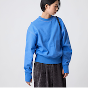 ＜CITEN＞カラーステッチボリュームスリーブスウェット