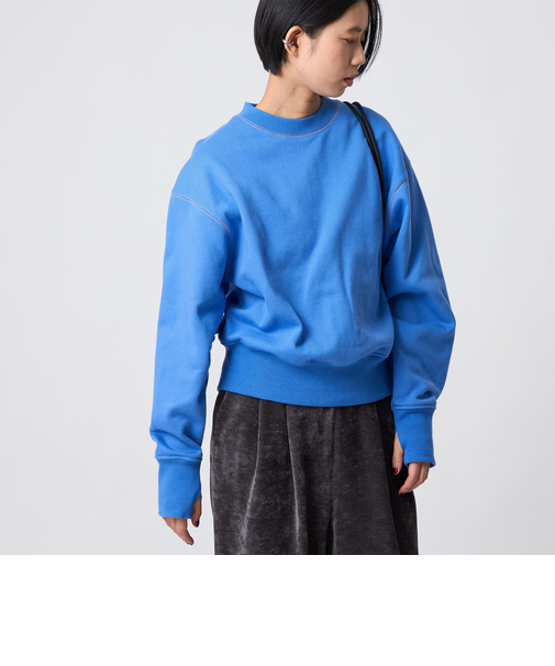 ＜CITEN＞カラーステッチボリュームスリーブスウェット