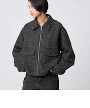 ＜CITEN＞ツイードブルゾン
