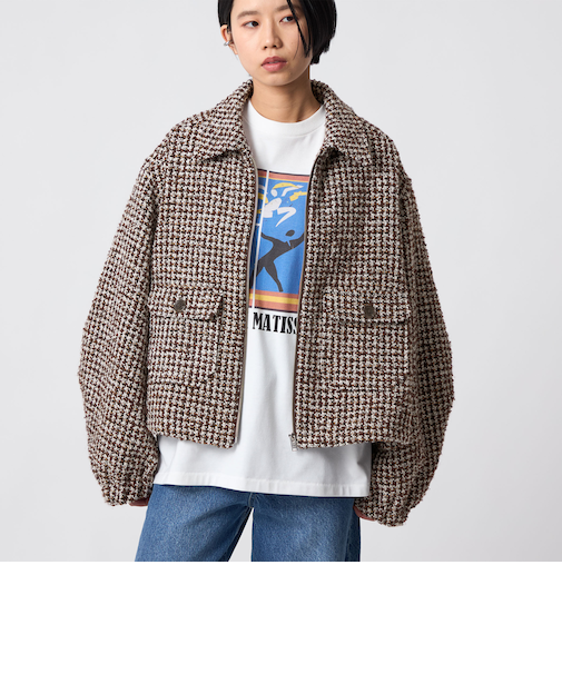 ＜CITEN＞ツイードブルゾン