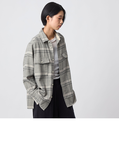 ＜CITEN＞ネルチェックシャツ
