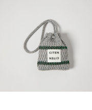 ＜CITEN＞キラキラボーダーオーナメントポーチ