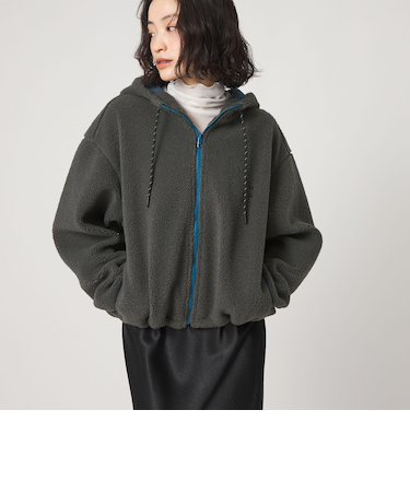 <CITEN>ロゴボアフリースブルゾン