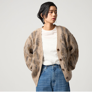 <CITEN>レオパードシャギーニットカーディガン
