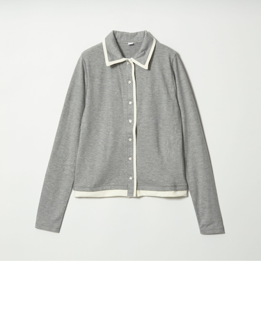 <CITEN>ダブル衿風カットトップ