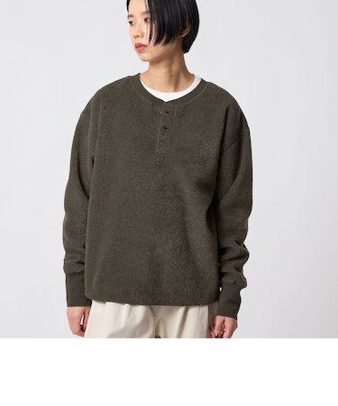 ＜CITEN＞裏起毛2WAYヘンリートップ